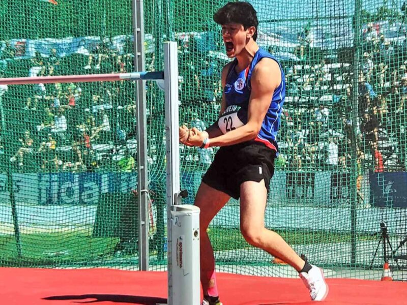 Federico Rubechini è quinto nel salto in alto ai Campionati Italiani Junior
