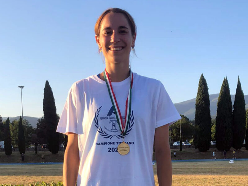 Anna Visibelli è campionessa regionale assoluta di salto in lungo