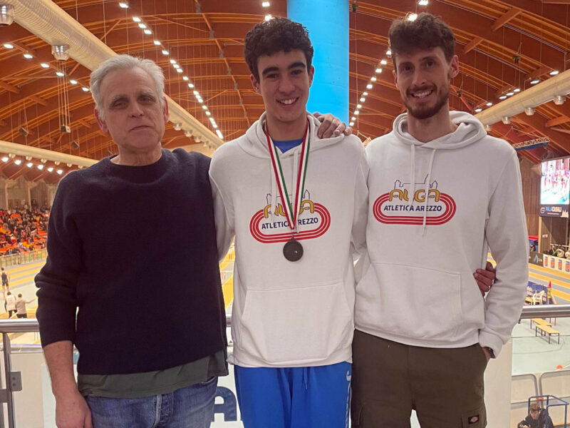 Filippo Misuri è settimo nel salto in alto ai Campionati Italiani Allievi Indoor