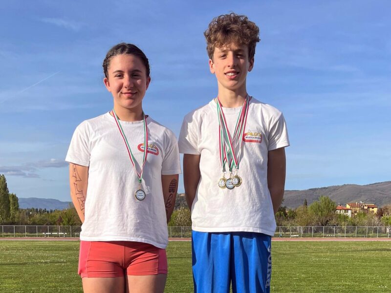 Mattia Falciani dell’Alga Atletica Arezzo è primo in Coppa Toscana Ragazzi