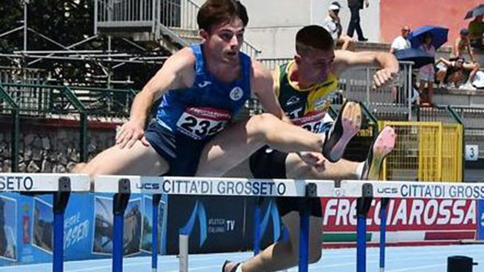 Riccardo Cincinelli e Filippo Guiducci in pista ai campionati italiani di atletica
