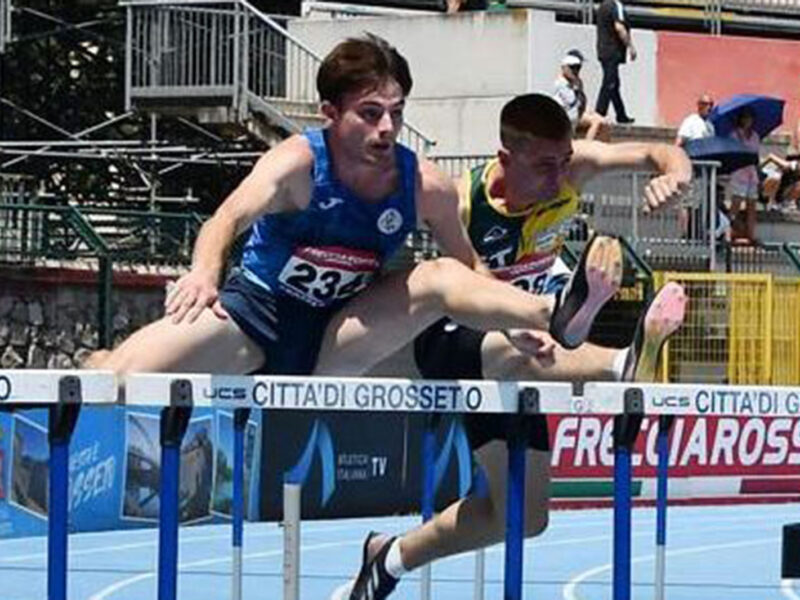 Riccardo Cincinelli e Filippo Guiducci in pista ai campionati italiani di atletica