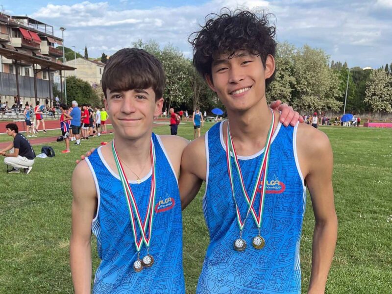 Cinque medaglie e sei record personali per i Cadetti dell’Alga Atletica Arezzo