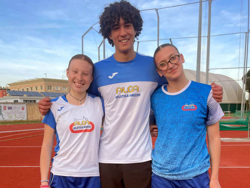Cinque medaglie per l’Alga Atletica Arezzo ai Campionati di Società Allievi